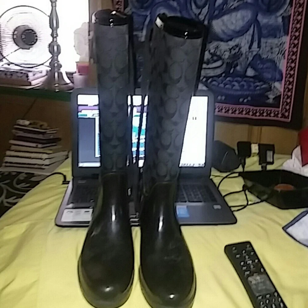 Coach Laceup Rainboots